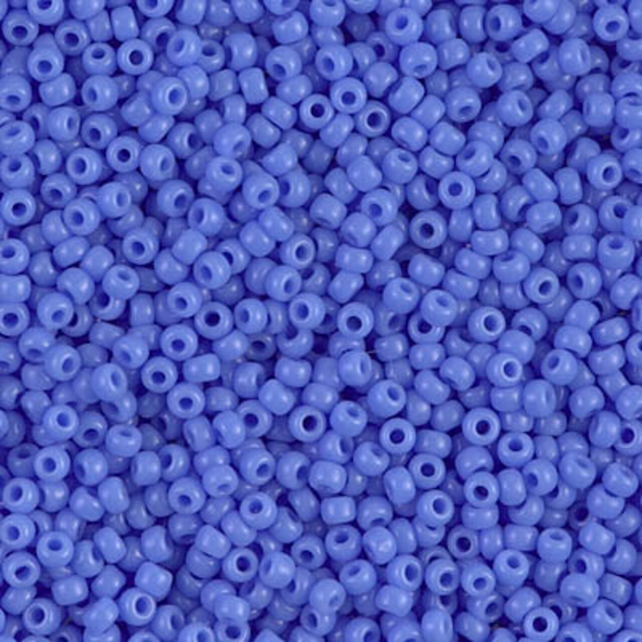 Miyuki 11 Round Seed Bead, 11-417L, Opaque Periwinkle, 13 grams